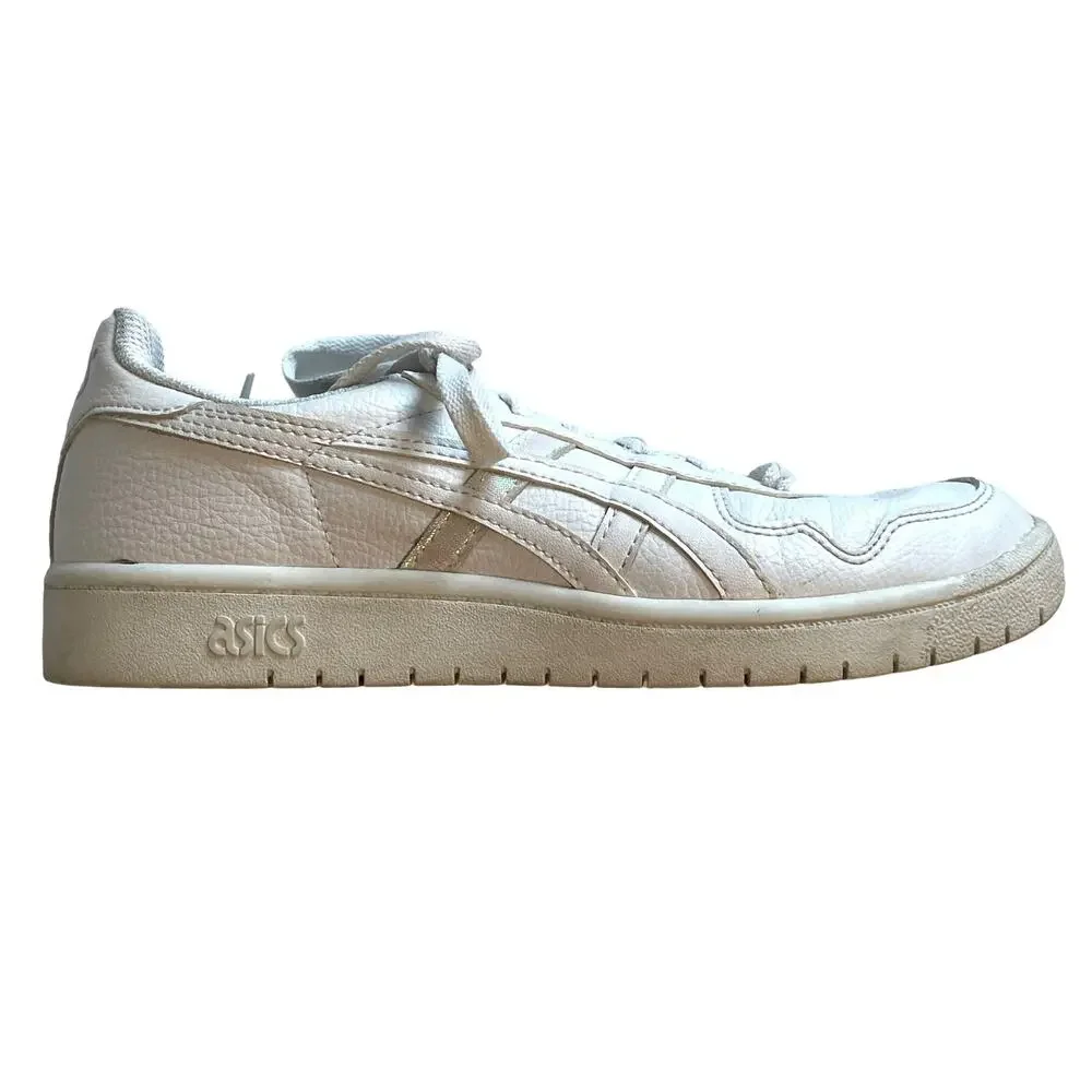 Asics Japan S GS Hologram Sneakers Size 5.5 White Low Top Lace Up Classic